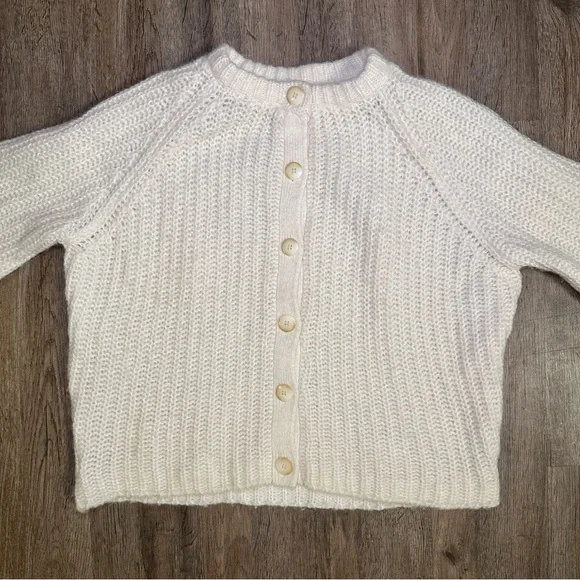 Sezane Emile Cardigan in Ecru (White) Women’s Size Small - Picture 3 of 7